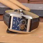 Best Replica Cartier Tank Tourbillon Blue Face Watch 40mm